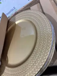 Gold Charger Plates Bulk 100Pcs,… — Photo 4
