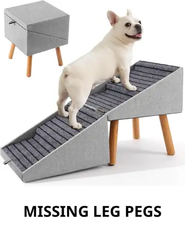 17" H Split Ottoman Dog… — Photo 1