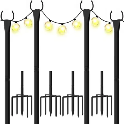 String Light Poles 4-Pack -… — Photo 1