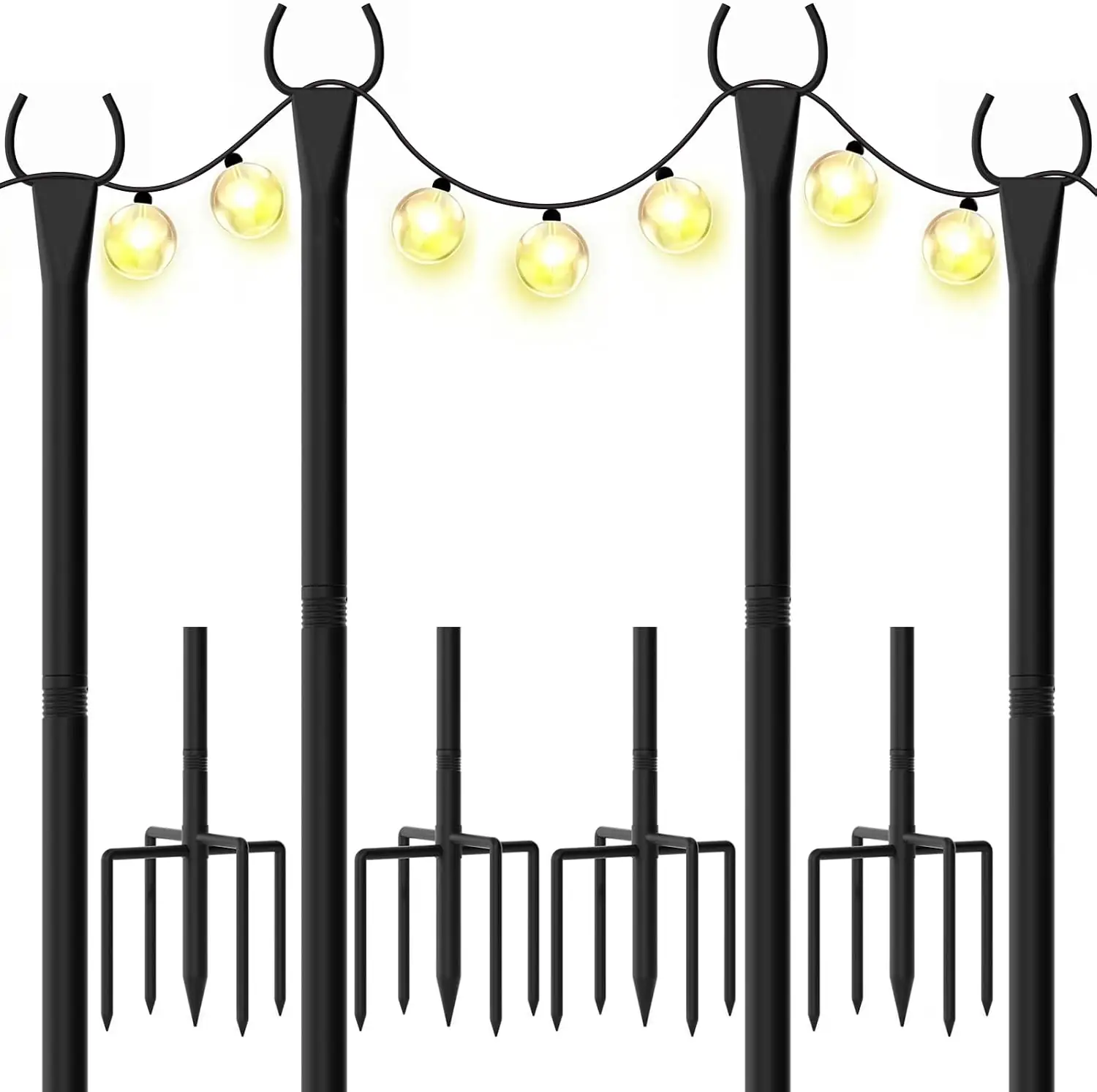 String Light Poles 4-Pack -… — Photo 1