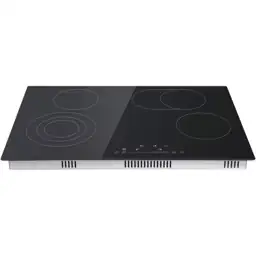 Elements Electric Cooktop 30 in., 4-Burner, Black, Sensor Touch Control ...