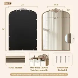 Besdomus Antique Arch Wall Mirror:… — Photo 2