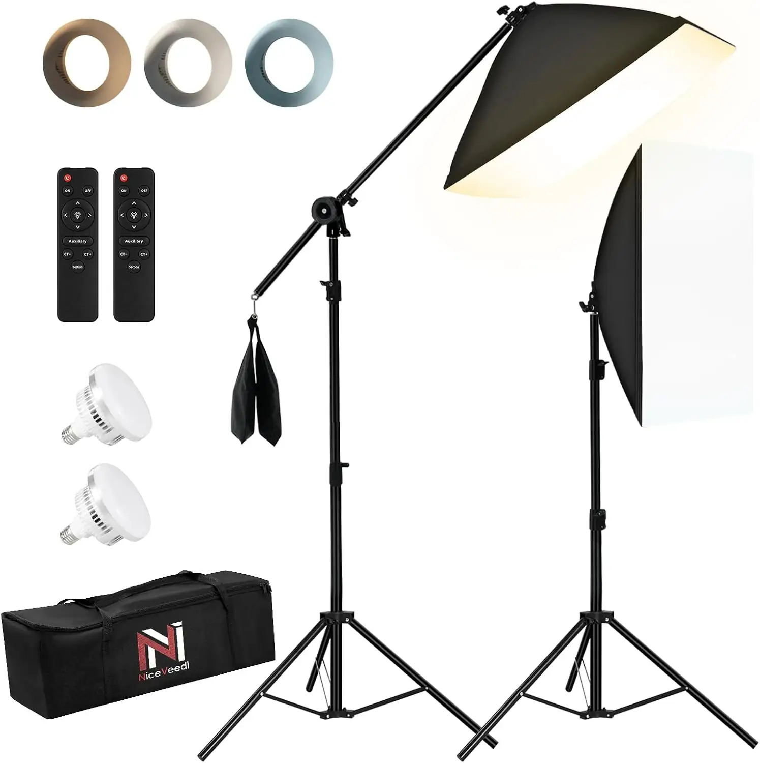 NiceVeedi 85W Photography Lighting Kit,… — Photo 1
