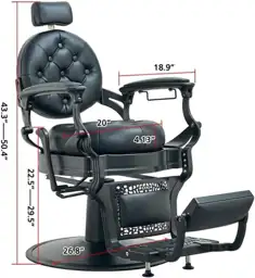 Antlu Barber Chair, Salon Chair… — Photo 2