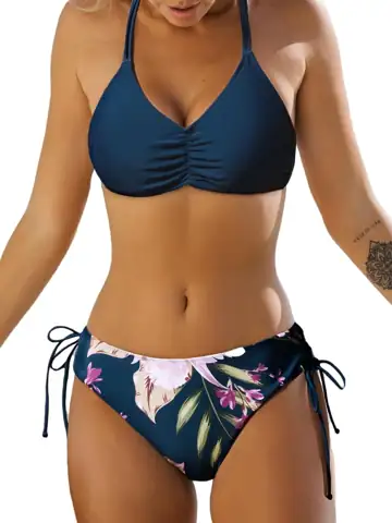 CUPSHE Women's Bikini Set Reversible… — Photo 1