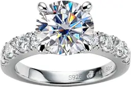 AnuClub Moissanite Engagement Ring 4.3cttw… — Photo 1