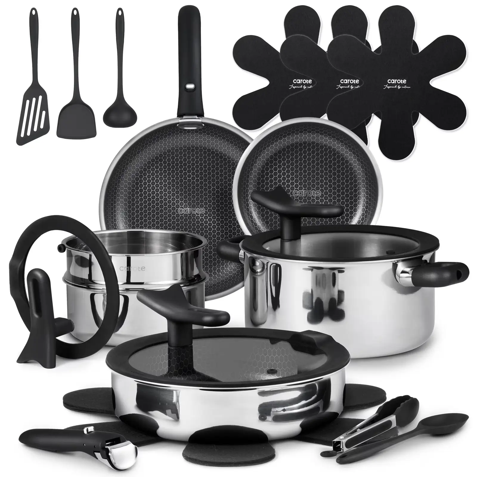 Carote 21-Piece Stainless Steel Cookware… — Photo 1