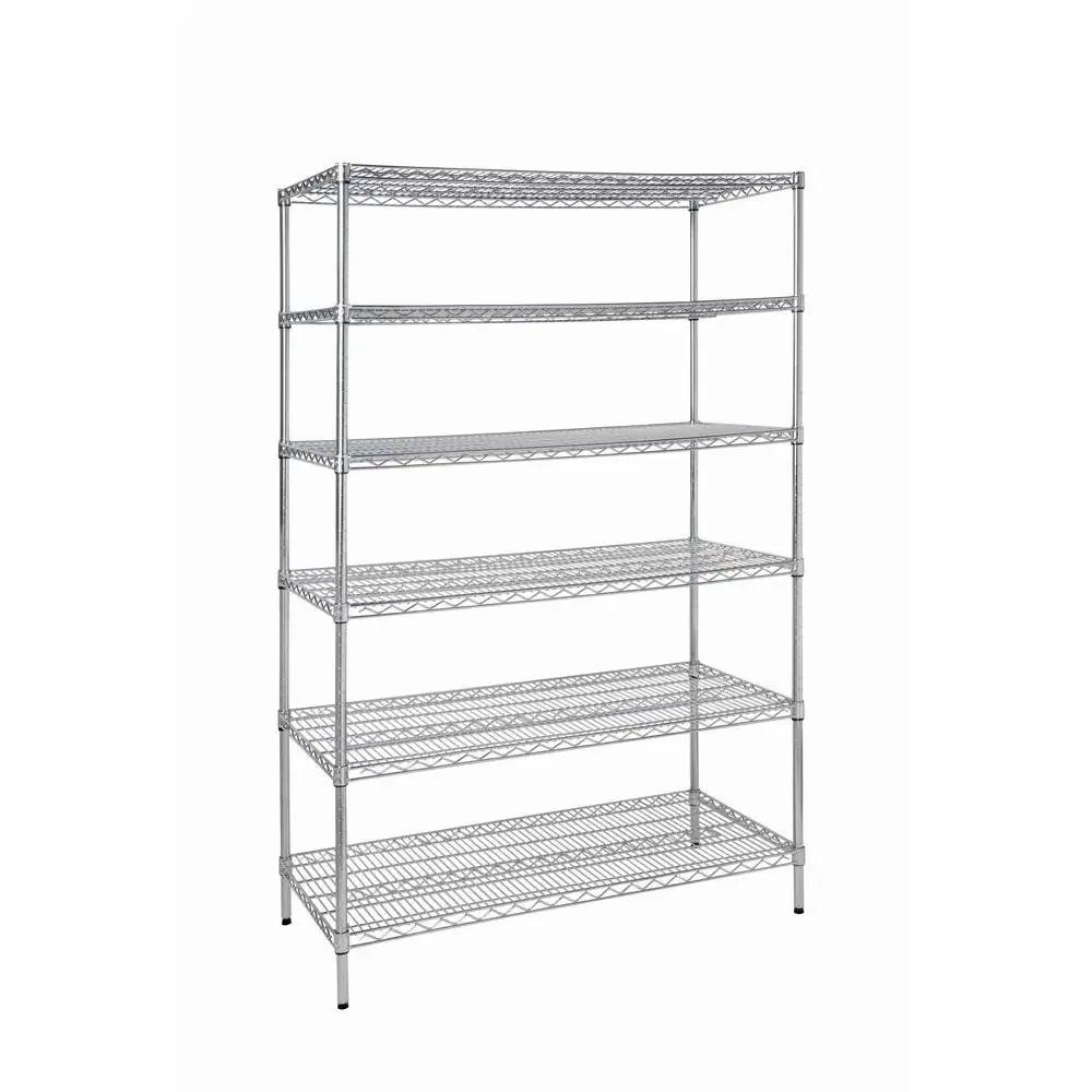 Silver 6-Tier Heavy Duty Metal… — Photo 1