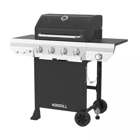 4-Burner Gas Grill with Side… — Photo 1