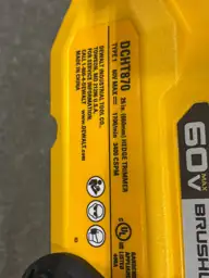 DeWalt 60V MAX DCHT870B 26… — Photo 5