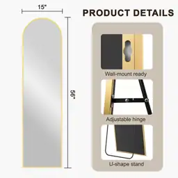 Arched Full Length Mirror with… — Photo 2