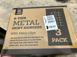 ZOBER 3-Pack 6-Tier Skirt Hangers… — Photo 3