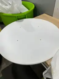 27.3" Tulip Dining Table, White… — Photo 5