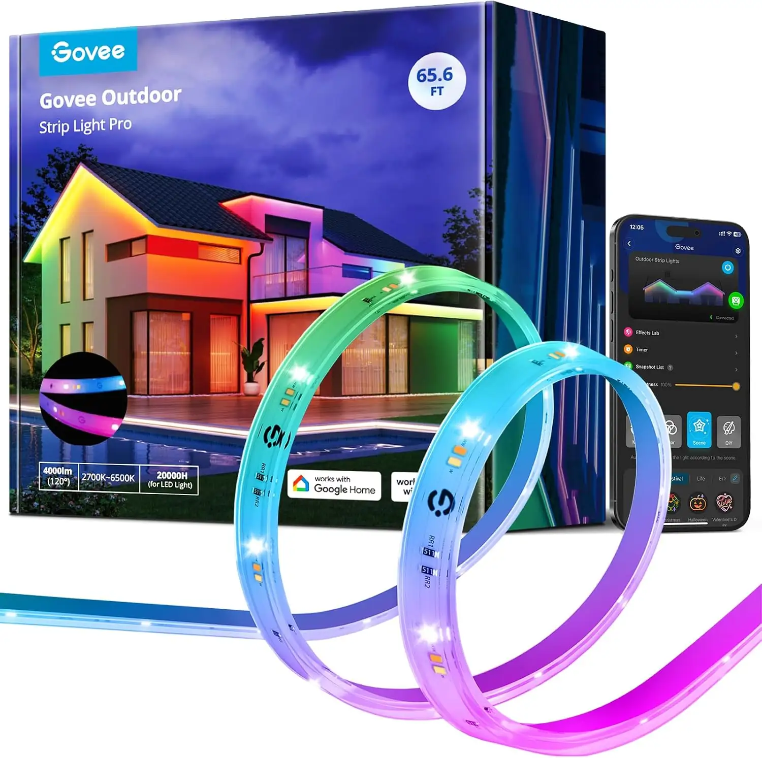 Govee Outdoor RGBIC LED Strip… — Photo 1