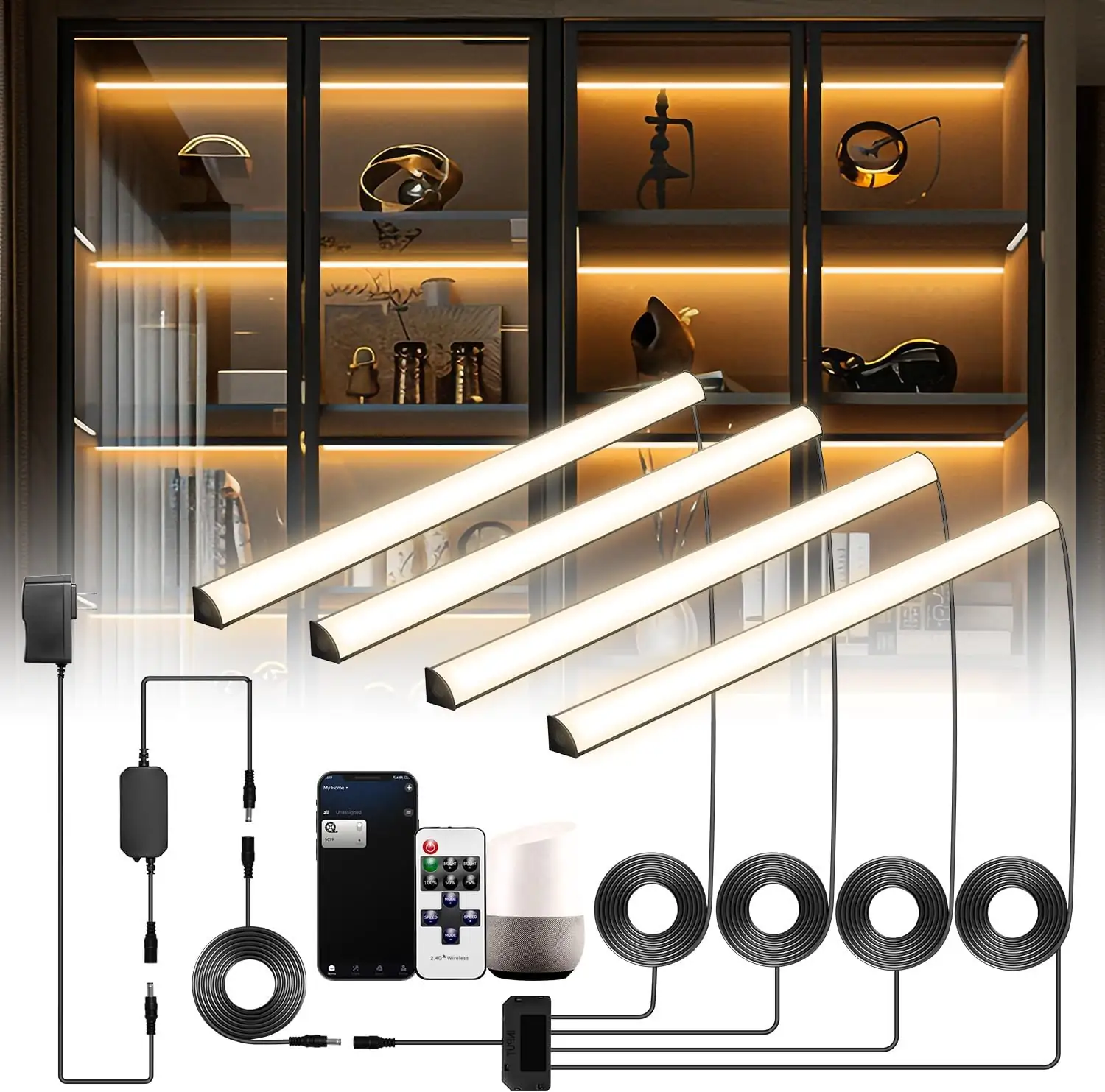 Black Shelf Lights, LED Bookcase… — Photo 1