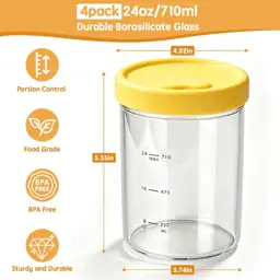 24oz Glass Soup Freezer Containers… — Photo 2