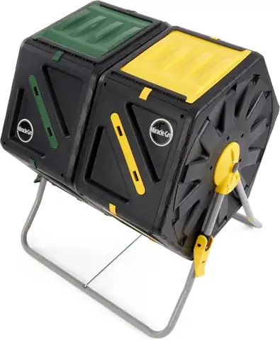 Miracle-Gro Dual Chamber Compost Tumbler… — Photo 1