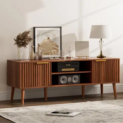 LCRBOL TV Stand with Fluted… — Photo 1
