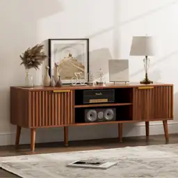 LCRBOL TV Stand with Fluted… — Photo 1