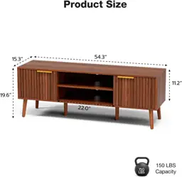 LCRBOL TV Stand with Fluted… — Photo 2