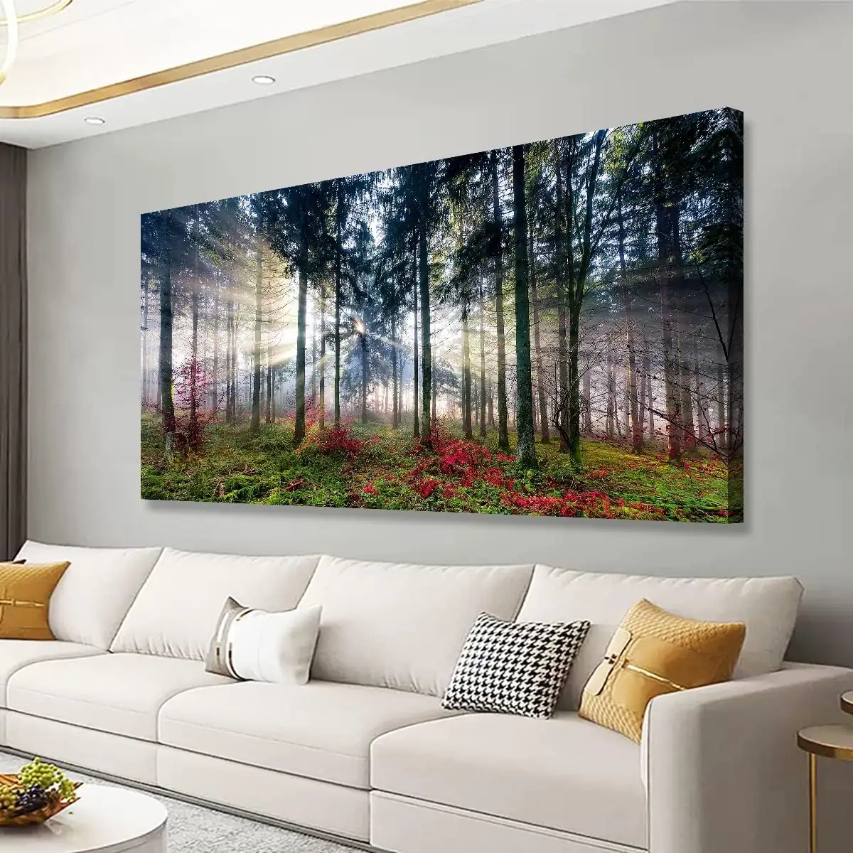 Nature Landscape Sunrise Tree Canvas… — Photo 1