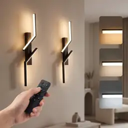 Battery-Operated Wall Sconces (Set of… — Photo 1