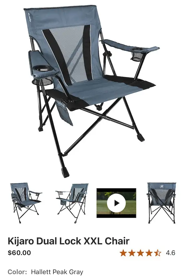 Kijaro Dual Lock XXL chair — Photo 1
