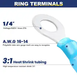 haisstronica 200PCS Heat Shrink Ring… — Photo 2