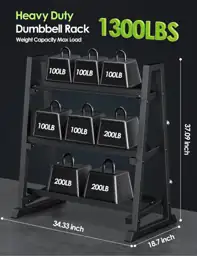 Leteuke 3 Tier Dumbbell Rack… — Photo 2