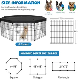 Peekaboo DogPlaypen 24 in-8 Panel… — Photo 2