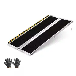 5ft Folding Wheelchair Ramp, Aluminum… — Photo 1