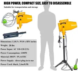 1200W Party Foam Machine, includes… — Photo 2