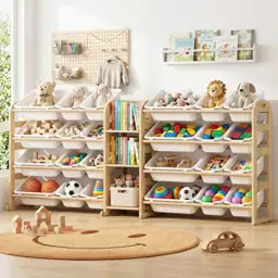 Large Wooden Toy Storage Organizer,… — Photo 1