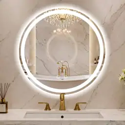 Round LED Bathroom Mirror with… — Photo 1