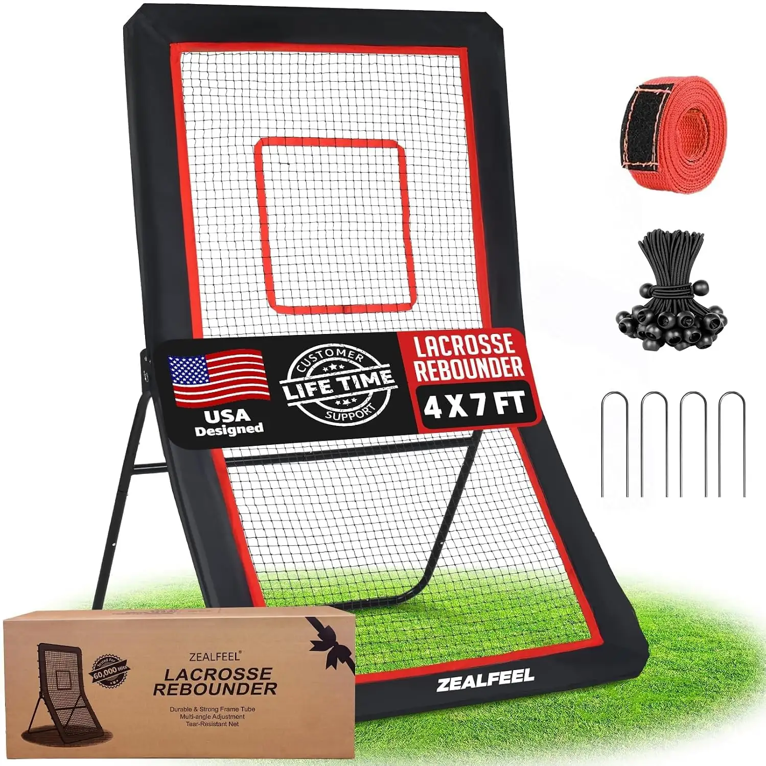 ZEALFEEL Lacrosse Rebounder with 5… — Photo 1