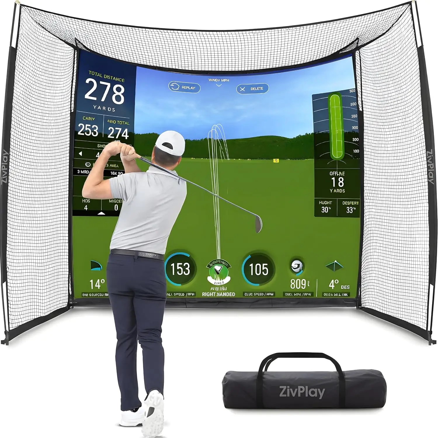Golf Simulator Net Golf Cage… — Photo 1