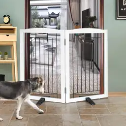 ZJSF Freestanding Dog Fence Indoor,… — Photo 1