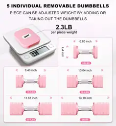 Adjustable Dumbbell Set for Women… — Photo 2