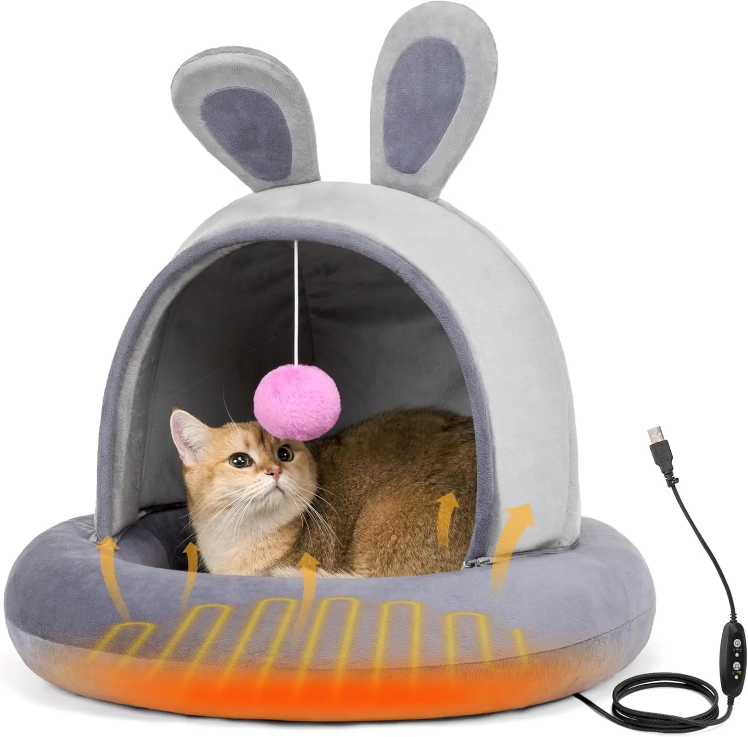 Heated Cat Bed with Heating… — Photo 1