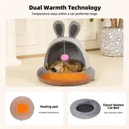 Heated Cat Bed with Heating… — Photo 2
