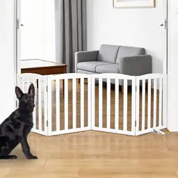 Freestanding Indoor Dog Gate, Foldable… — Photo 1