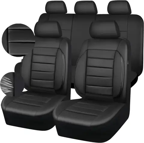 CAR PASS Leather Seat Covers… — Photo 1