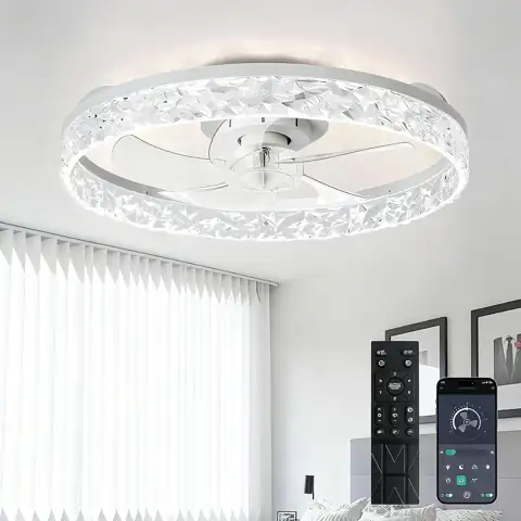 Depuley 20" LED Ceiling Fan… — Photo 1