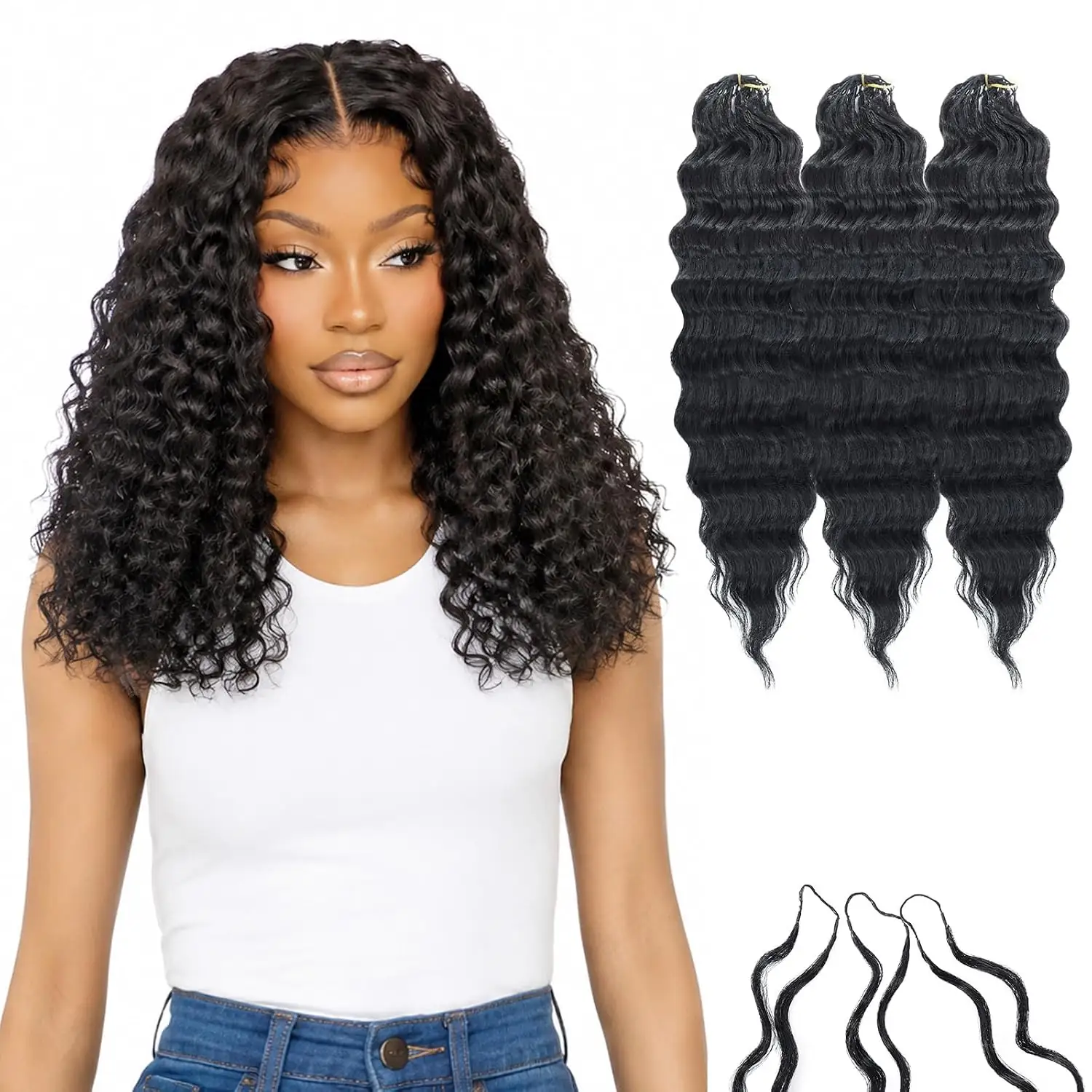 18" Miracle Knots Curly Deep… — Photo 1