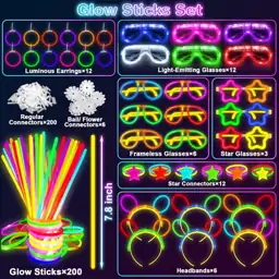 TURNMEON 457PCS Glow Sticks, Glow… — Photo 2