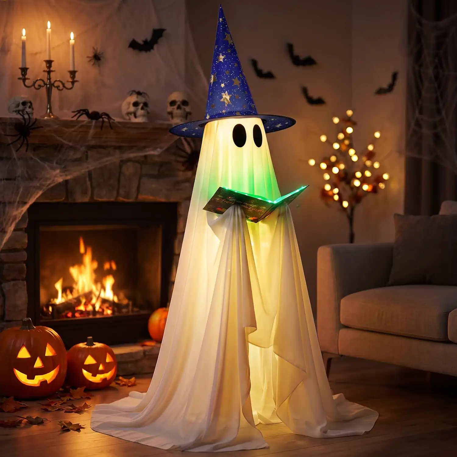 Halloween Ghost Decoration,53 inch,with Witch… — Photo 1