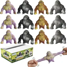 ArtCreativity 12-Pack Stretchy Gorilla Toys… — Photo 1