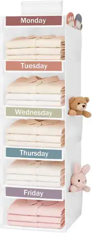 Kids Weekly Clothes Organizer, 5-Shelf… — Photo 1
