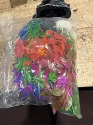 Mechpia 13pc Aquarium Decorations Kit: Resin Castle, Rockery, Betta ...