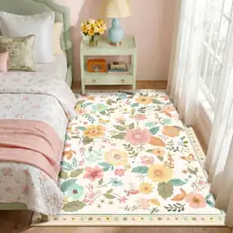 RELEANY Floral Washable 4x6 Area… — Photo 1